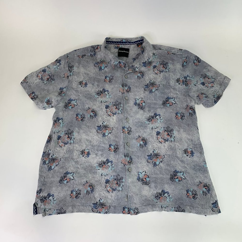 Tommy Bahama Vintage Floral Style Camp Shirt XL